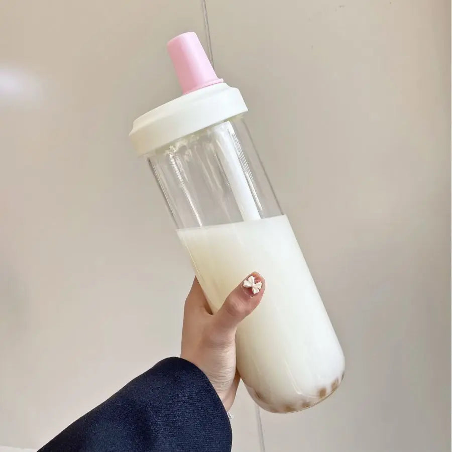 Kaffeinated Kawaii Pearl Straw Bottle