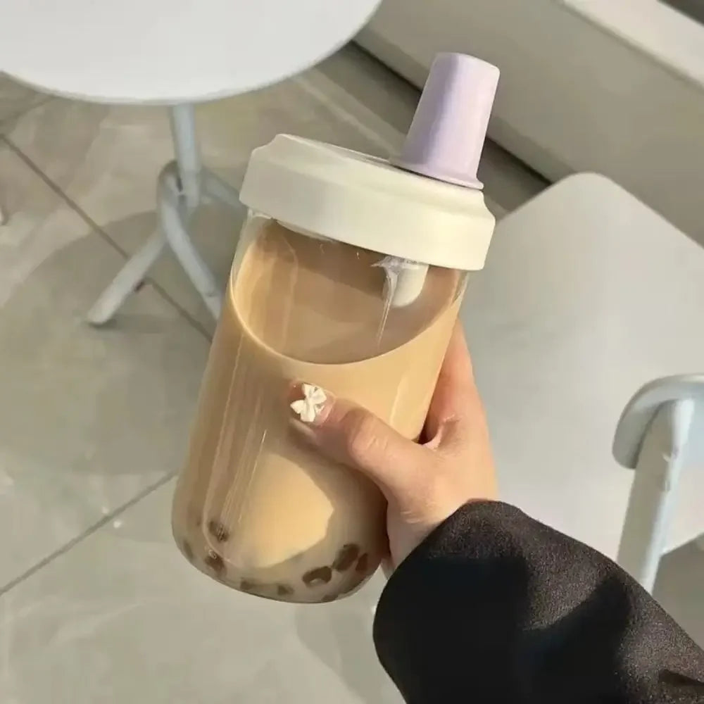 Kaffeinated Kawaii Pearl Straw Bottle